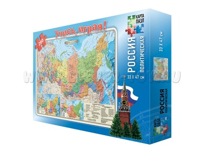Карта-пазл "Россия политическая" (260 дет.) Карта-пазл "Россия политическая" (260 дет.)