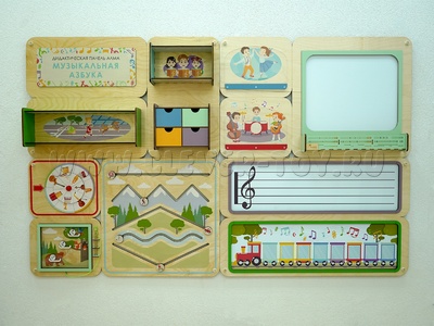 Дидактическая настенная панель "Музыкальная азбука"