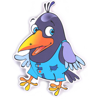 Персонаж малый Галчонок Каррчик (крепление на Коврограф и магн. основу)