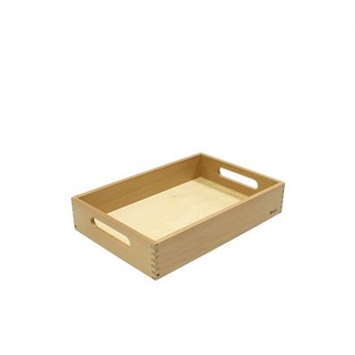 Малый поднос, бук (Монтессори материалы)